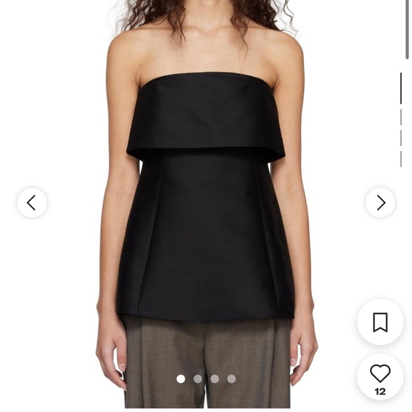 Toteme Women's Black Blouse - Picture 1 of 8